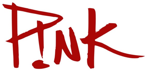 Pnk Window Decal Beautiful Trauma style Pnk logo
