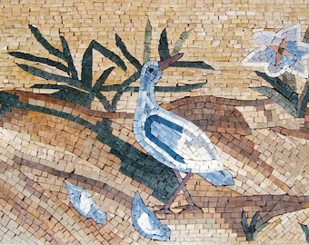 Mosaic Wall Art - Swallow Family