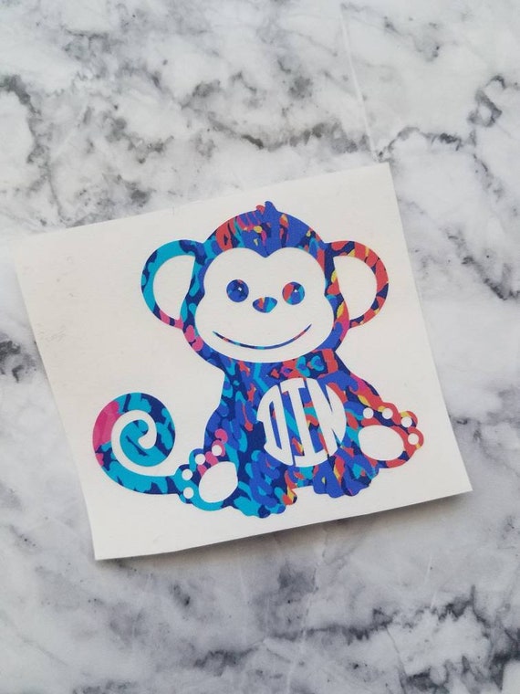 lilly pulitzer stuffed monkey