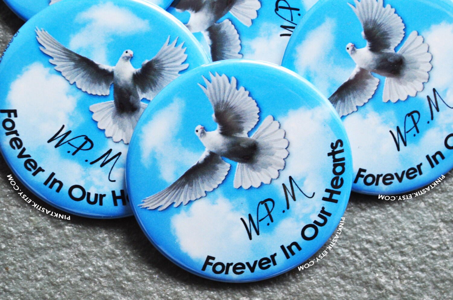 100 Funeral Buttons Farewell Buttons Memorial Button In