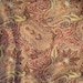 Autumn Fall Colored Paisley Floral Satin 100% Polyester 2 yards