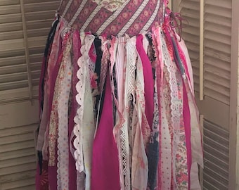 Flowers Are A Girls Best Friend~ Upcycled Dress, Festival Clothing, BoHo Clothing, Rag Dress, Fairy Dress, Cochella Clothing, BoHo Dress