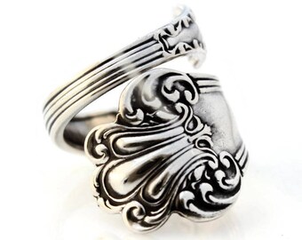 Spoon Ring Sterling Silver Olympia Watson 1903 Size 6-15