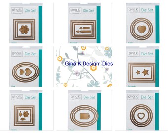 Thermoweb Gina K Designs Dies in 8 Shapes for Cardmaking, Scrapbooking, Mixed Media