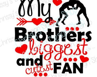 Brothers Wrestling fan svg file / wrestling svg / sports svg / brother fan svg/ school wrestling sports / vinyl crafts / wrestling clip art