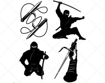 Download Svg ninja warrior | Etsy