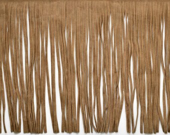 6" Long Faux Suede Fringe Trim by Yard, 3 colors, EXP-IR6826
