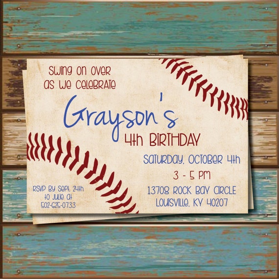 diy baseball party invitations baseball birthday invitations
