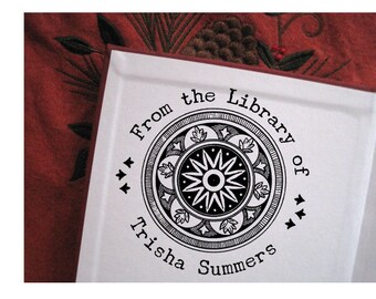 vierkante book medallion etsy