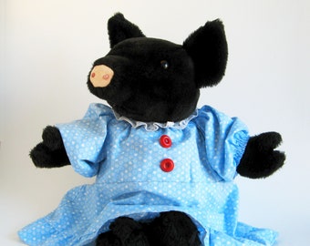 Vintage Pig-Wig Stuffed Animal Toy by Eden Beatrix Potter 1980s Toy PigWig Pig Wig