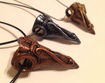 DarksideArt Gothic / Steampunk Plague Doctor Mask Necklace