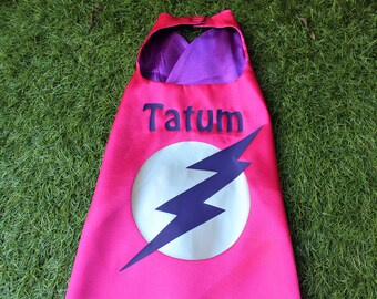 girls superhero cape super girl birthday party custom