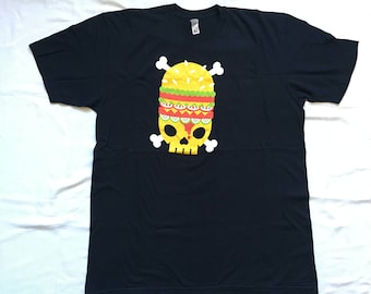 Death burger shirt-junk food-vegetarian