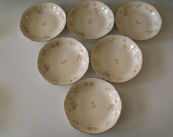 Homer Laughlin Maple Leaf Set Of Six Soup Bowls