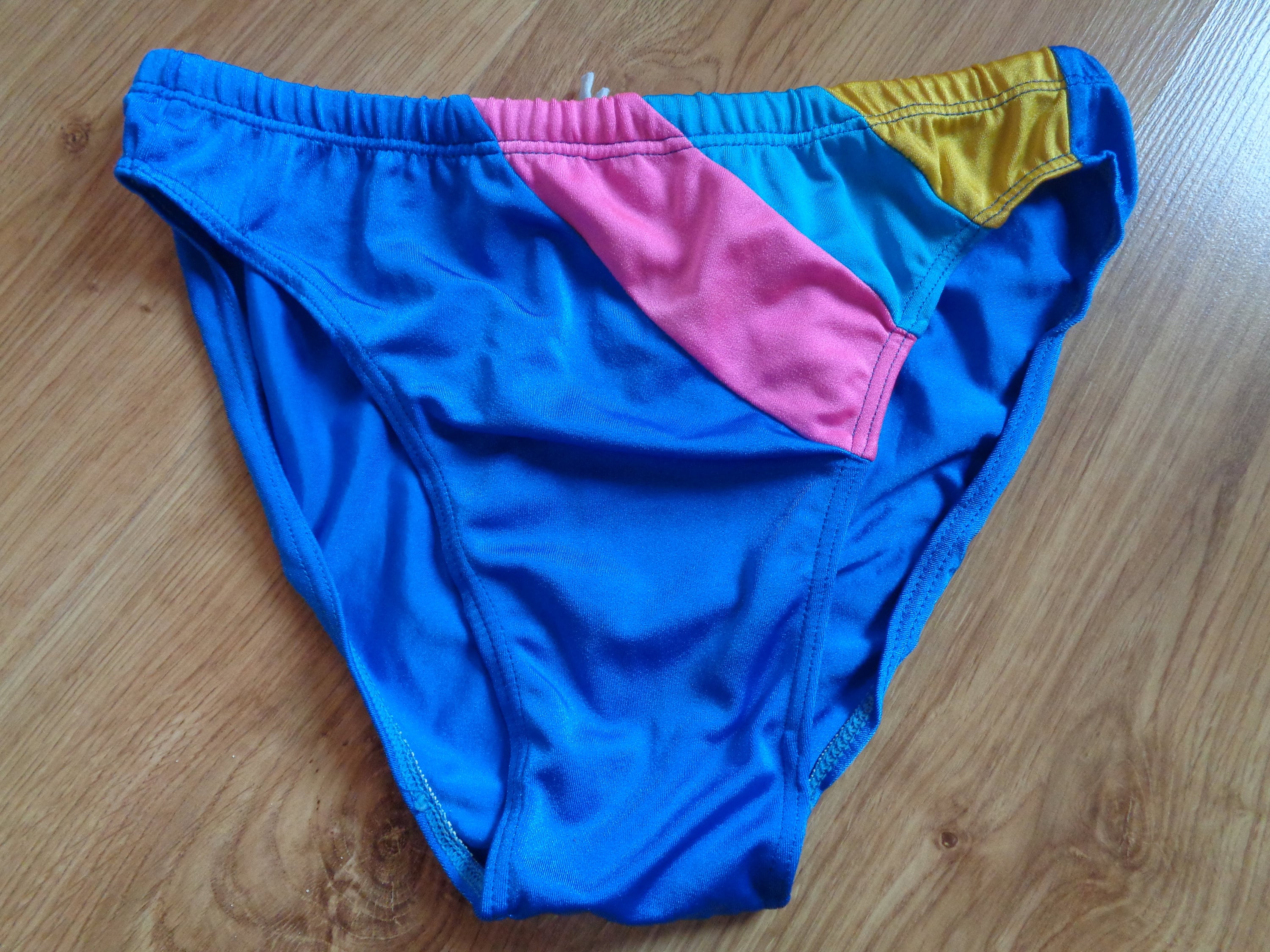 mens 80s swim trunks