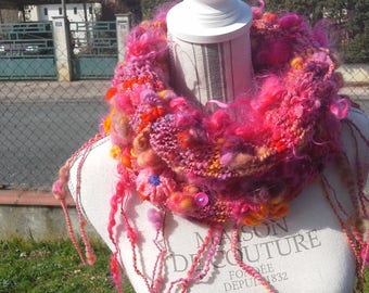 The spinning wheel-spun wool Snood