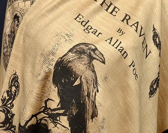 The Raven by Edgar Allan Poe Shawl Scarf Wrap