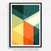 Mid Century Modern Geometric Art Abstract Art Art Print