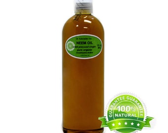 16 OZ Pure Organic Neem Oil Cold Pressed UNREFINED VIRGIN