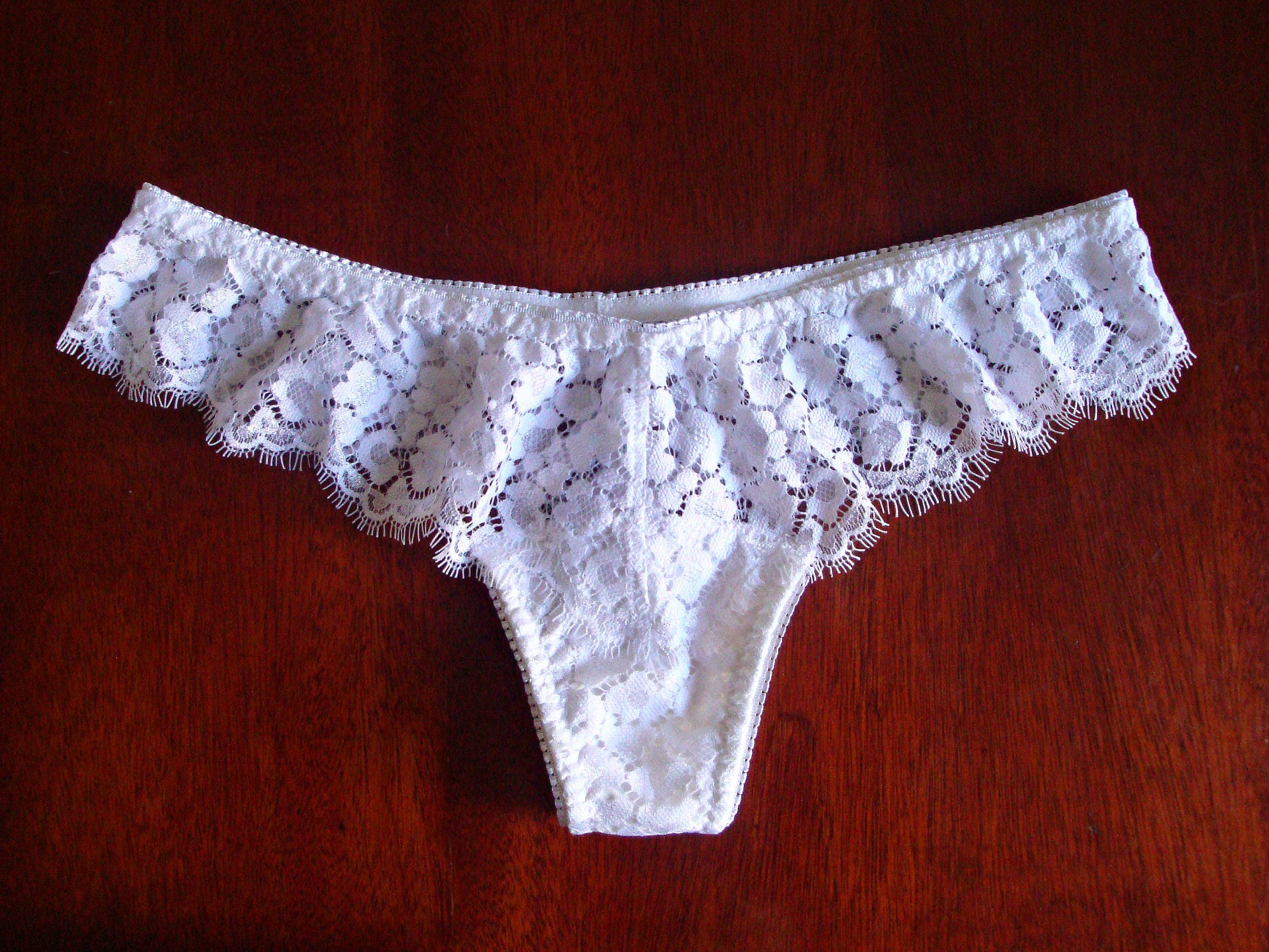White lace panties Lace panties Strap panties White thong