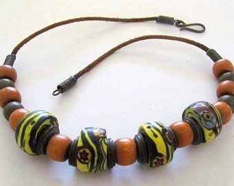 Vintage Venetian Glass Trade Bead Necklace