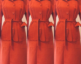 Quality Dominex '70s Burnt Orange Suit
