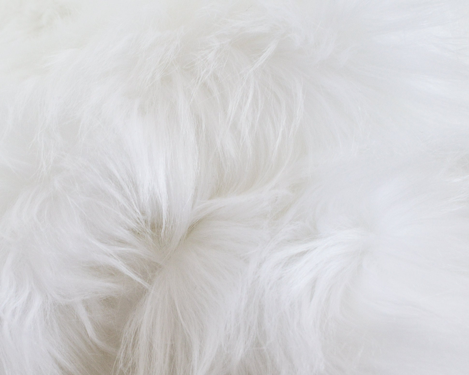 White Fur Fabric- White Craft Fur, White Fursuit Fur, White Furry