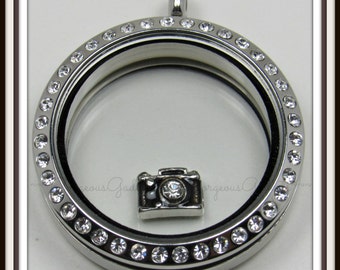 Camera Floating Charm for Glass Locket / Floating Locket