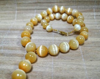 Necklace gemstone healing crystal Selenite protection
