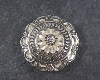 Vintage Black Hills Sterling Button Cover