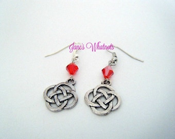Celtic Knot Earrings - Silver - E531