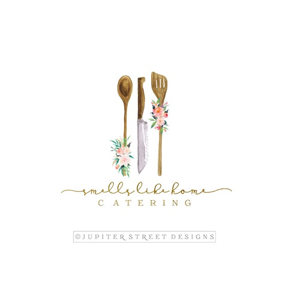  Kitchen Logo Catering Logo Utensil Logo Flower Logo Food