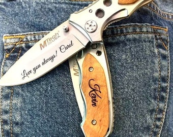gift for him • gift for husband • gift for boyfriend • engraved pocket knife • personalized gift for him • personalized pocket knife • gift