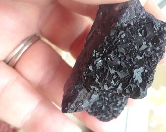 Dark purple fluorite