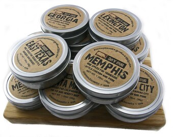 Your Choice! > 10 BBQ RUBS < Perfect for Gift Baskets, Office Gifts, Party and Wedding Favors