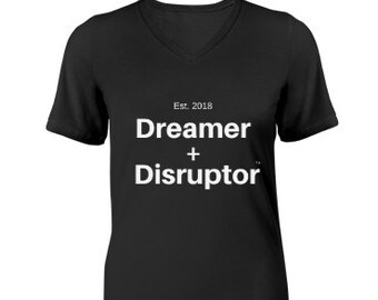 Dreamer+Disruptor V-Neck T-Shirt