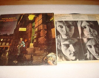 Rare 1972 David Bowie The Rise & Fall Of Ziggy Stardust Vinyl Album With Insert