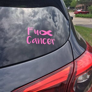 Fuck cancer decal | Etsy