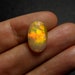 15.5 x 10 x 4mm - Rose Cut Ethiopian Opal Gemstone - 3ct Welo Natural Opal -Cabochon- Intense Colour - YU104