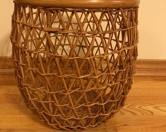 Wicker & Rattan Open Weave Basket