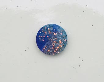 Resin Necklace Pendant, Glitter, Opal