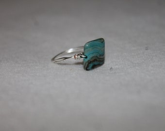 Marbled Stone w/ Silver Band