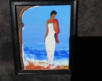 miniature painting, dollhouse accessories
