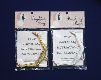 Gold Purse Frames, Silver Purse Frames, Needlework Purse Frames, Craft Purse frames, Small Purse Frames BagLady 4" Handbag Frames BL80