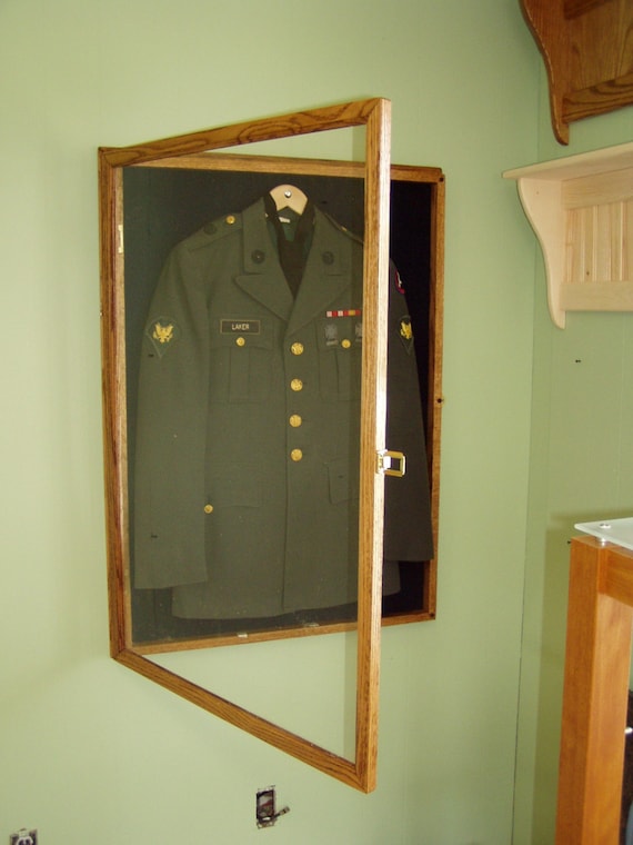 Military Uniform Display Case Memorial