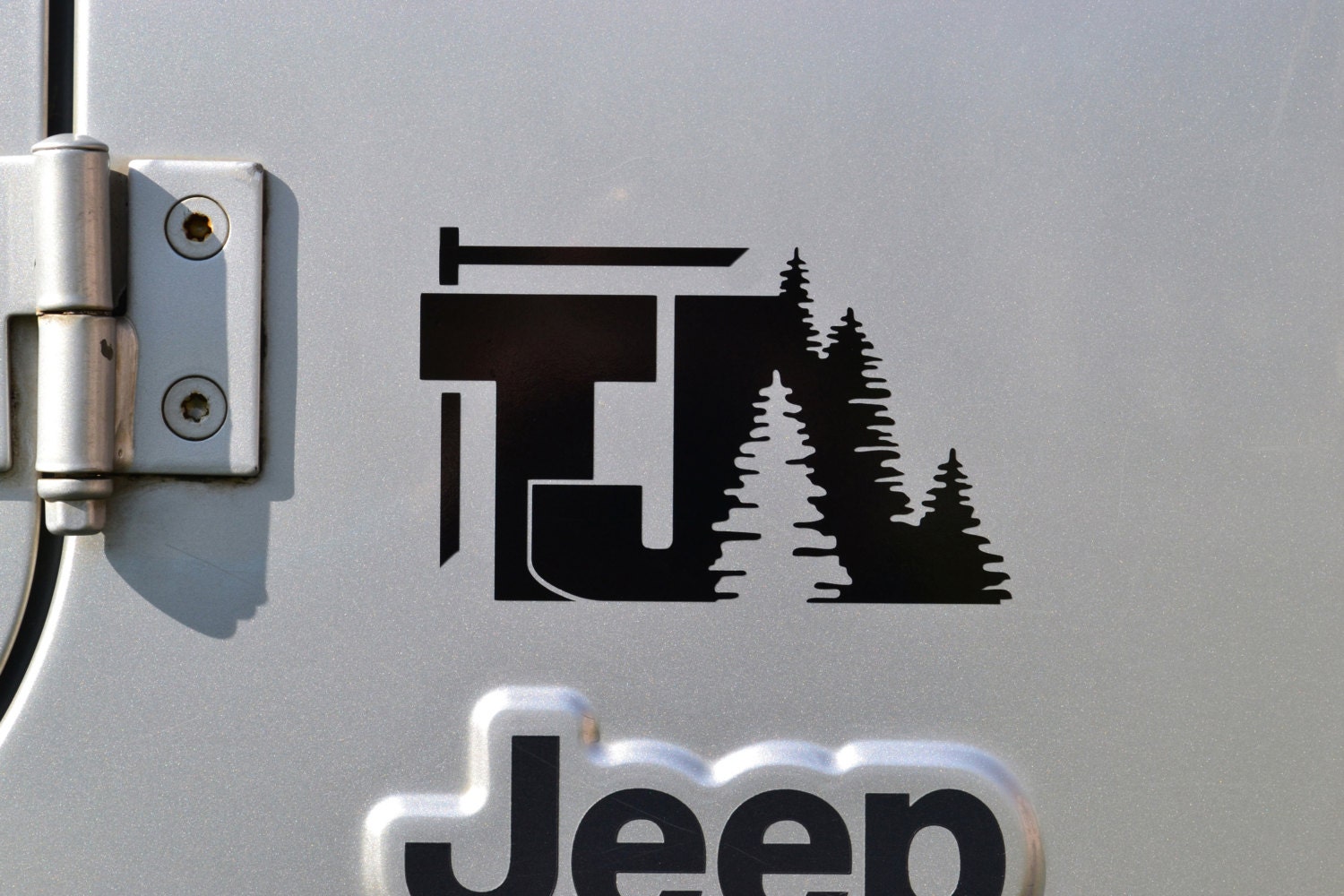 Jeep Wrangler TJ with Trees Decal