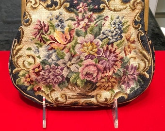 Vintage Austrian Needlepoint with Marcasite Frame