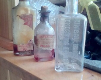 Antique Medicine Vermont Medicine Bottles