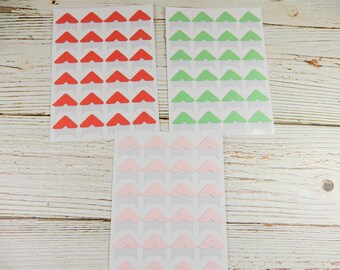 Scrapbook Corner Holders, Pastel Photo Corners, Scrapbooking Corners, Photo Holder, Cardmaking Supplies, Wedding Scrapbook