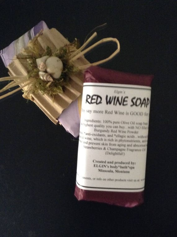 Wine Soap handmade soap anti aging facial cleanser shower soap